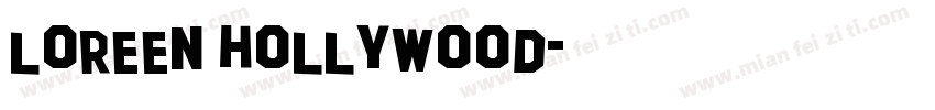 loreen hollywood字体转换
